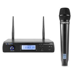 WM61 MICRÓFONO INALÁMBRICO UHF 16CH CON 1 MICRÓFONO DE MANO