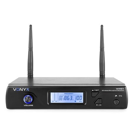 WM61 MICRÓFONO INALÁMBRICO UHF 16CH CON 1 MICRÓFONO DE MANO