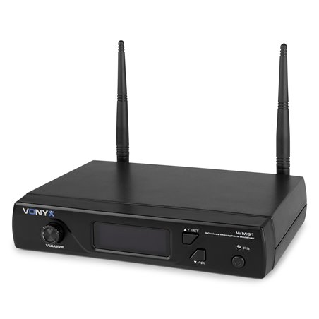 WM61 MICRÓFONO INALÁMBRICO UHF 16CH CON 1 MICRÓFONO DE MANO