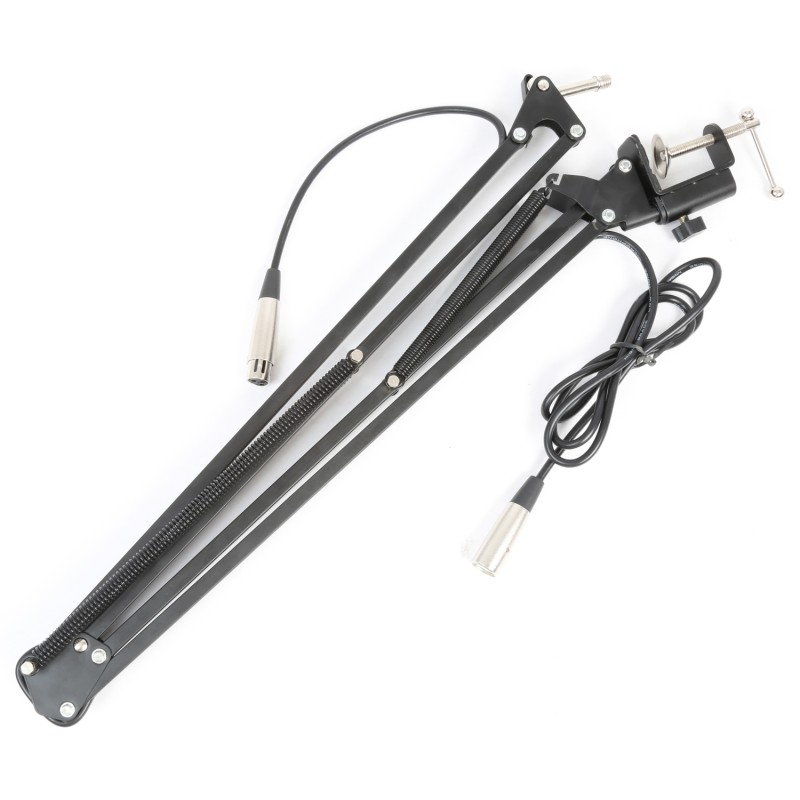 TS05 SOPORTE DE MESA PARA MICROS DE ESTUDIO CON CABLE INCORPORADO