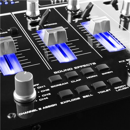 STM-3007 MEZCLADOR 6 CANALES SD/USB/MP3/LED/BT 19"