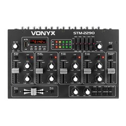 STM2290 MEZCLADOR DE 6 CANALES CON EFECTOS USB/MP3/BT