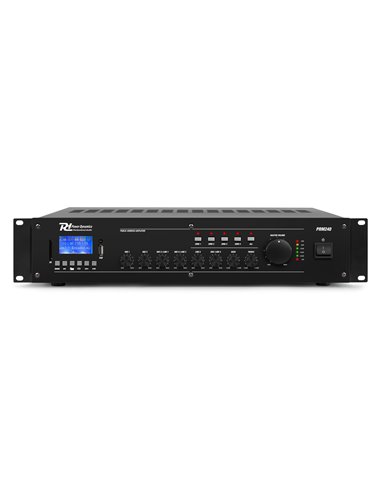 PRM240 MEZCLADOR AMPLIFICADOR 100V 6 CANALES 4-ZONAS 240W