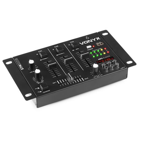STM-3020B MEZCLADOR DE 6 CANALES CON USB/MP3 - NEGRO