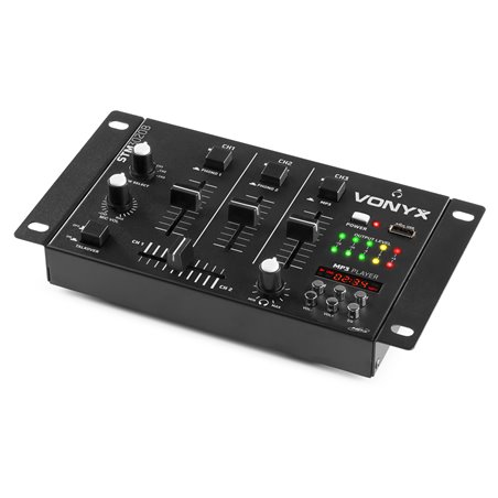 STM-3020B MEZCLADOR DE 6 CANALES CON USB/MP3 - NEGRO