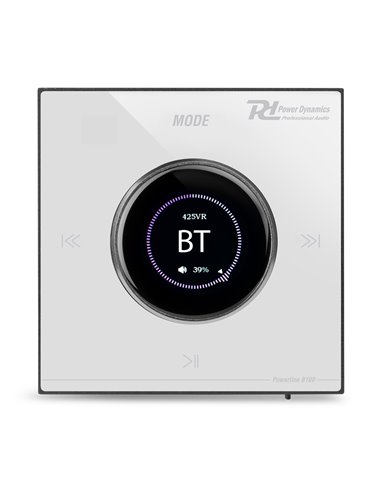 POWERLINE B100W AMPLIFICADOR EMPOTRABLE BT/LCD BLANCO
