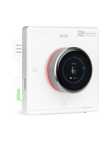 POWERLINE B100W AMPLIFICADOR EMPOTRABLE BT/LCD BLANCO