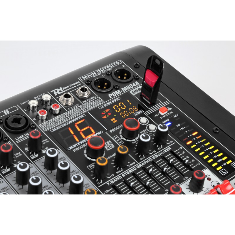 PDM-M804A MEZCLADOR DIRECTO AMPLIFICADO 8 CANALES