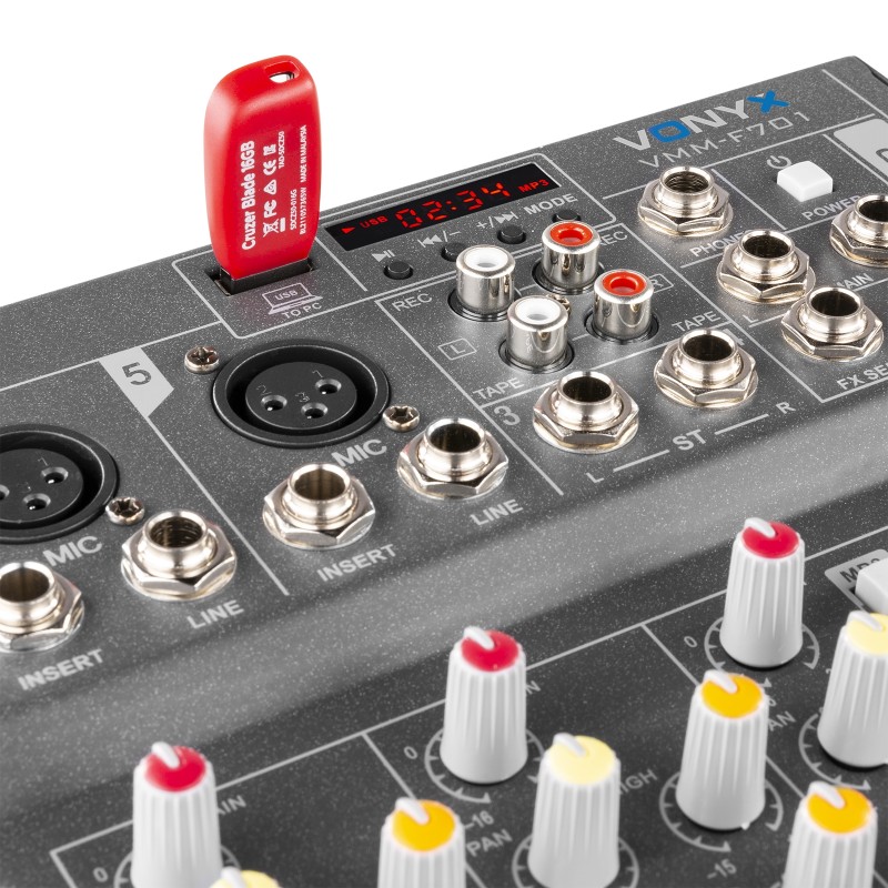 VMM-F701 MEZCLADOR DIRECTO 7 CANALES