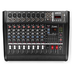 AM8A MEZCLADOR DE 8 CANALES CON AMPLIFICADOR DSP/BT/SD/USB/MP3