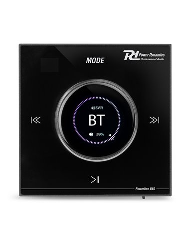 POWERLINE B50B AMPLIFICADOR EMPOTRABLE BT/LCD NEGRO