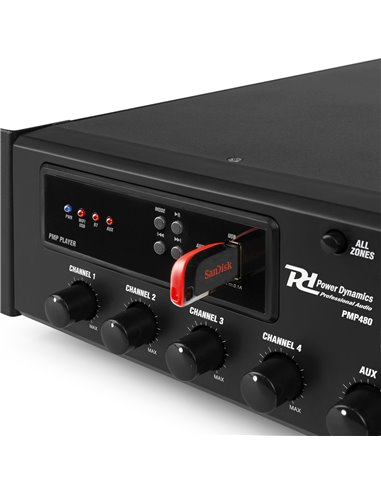 PMP480 AMPLIFICADOR MEZCLADOR PARA INSTALACIÓN 480W 6 ZONAS