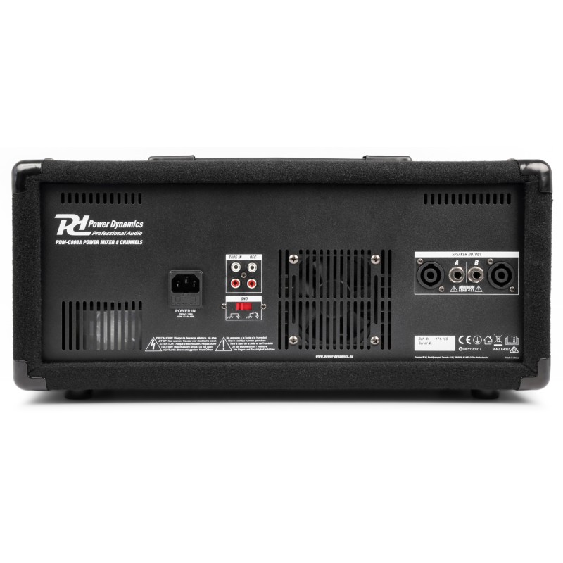 PDM-C805A MEZCLADOR 8 CANALES CON AMPLIFICADOR