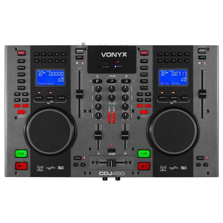 CDJ450 DOBLE REPRODUCTOR MEZCLADOR SOBREMESA CD/MP3/USB CON BT