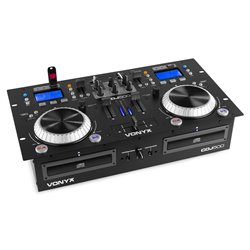 CDJ500 DOBLE REPRODUCTOR CON AMPLIFICADOR CD/MP3/USB/BT 2