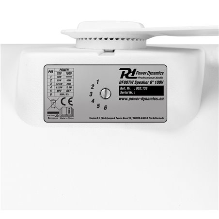 BF80TW ALTAVOZ IN/OUTDOOR 8" IPX5 BLANCO 100V
