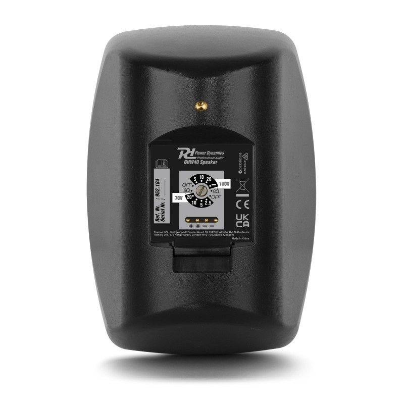 BHW40BK CONJUNTO DE ALTAVOCES INTERIOR/EXTERIOR 4" 60W 100V NEGRO