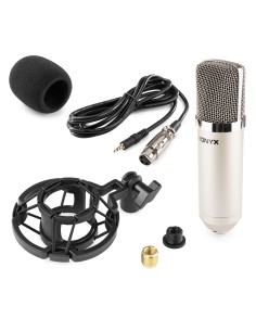 CM400 MICROFONO DE ESTUDIO DE CONDENSADOR PLATA 2