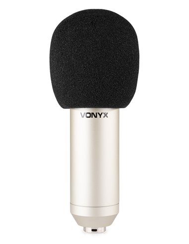 CM400 MICROFONO DE ESTUDIO DE CONDENSADOR PLATA