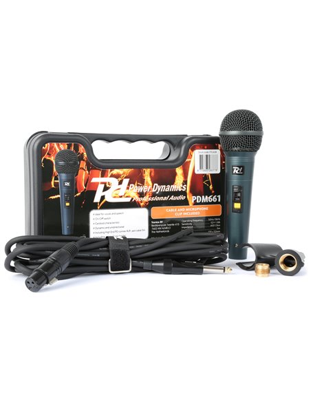 PDM661 MICROFONO DINAMICO EN CAJA TRANSPORTE