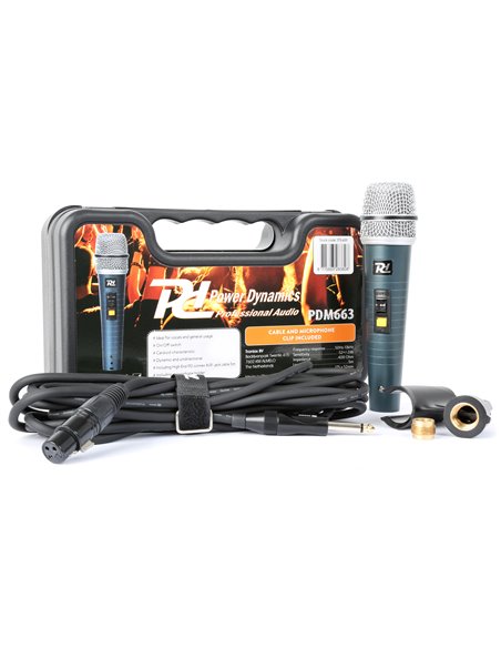 PDM663 MICROFONO DNAMICO EN CAJA DE TRANSPORTE