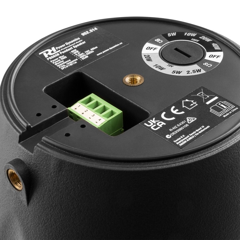 PDS65B ALTAVOZ COLGANTE 100V 6,5” NEGRO