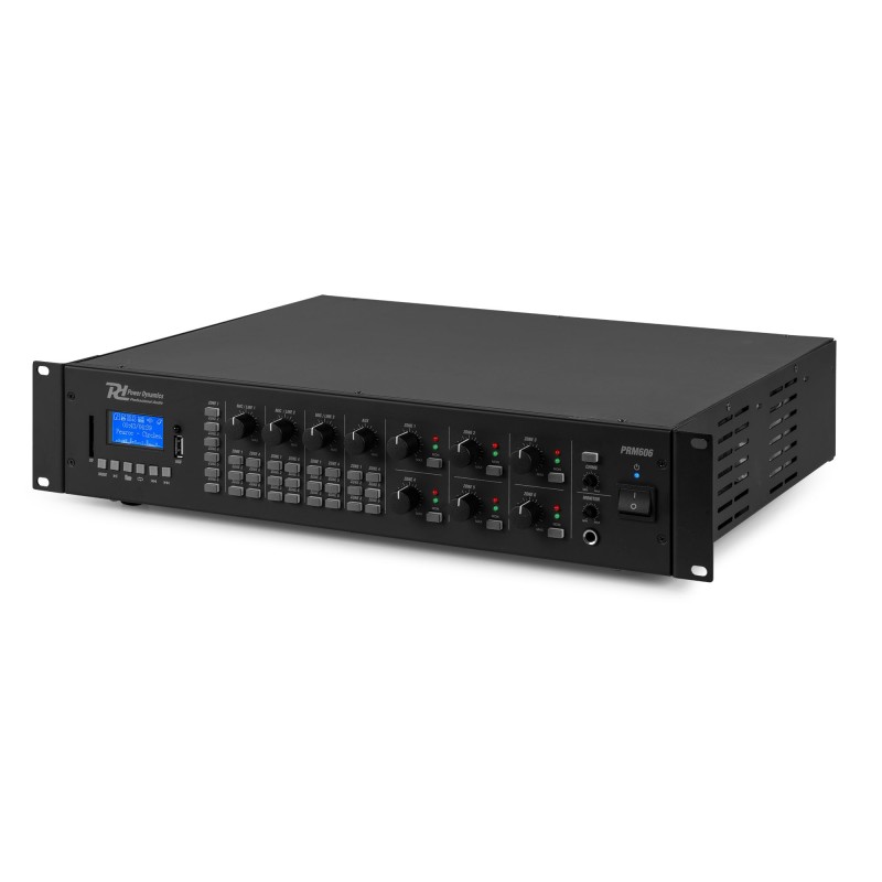 PRM606 AMPLIFICADOR MATRIX DE 6 ZONAS 6 X 60W LÍNEA DE 100V