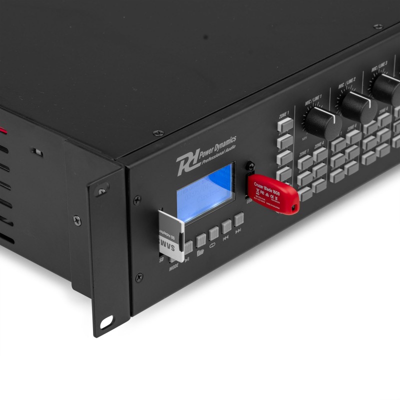 PRM606 AMPLIFICADOR MATRIX DE 6 ZONAS 6 X 60W LÍNEA DE 100V