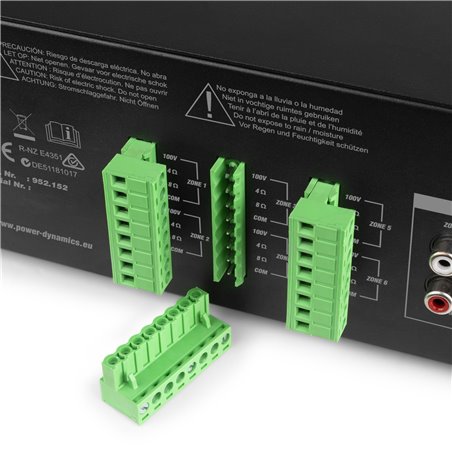 PRM606 AMPLIFICADOR MATRIX DE 6 ZONAS 6 X 60W LÍNEA DE 100V