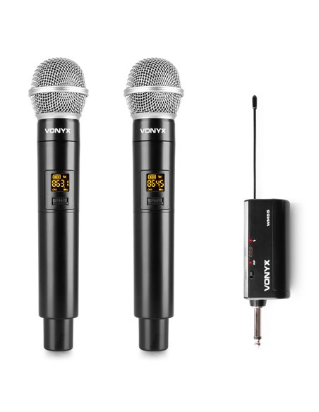 WM552 MICRÓFONO INALÁMBRICO UHF DUAL PLUG-AND-PLAY