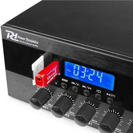 PDW360MP3 MEZCLADOR AMPLIFICADO PA 360W/100V 6 ZONAS