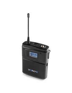 WM61B MICRÓFONO INALÁMBRICO UHF 16CH CON PETACA TRANSMISORA