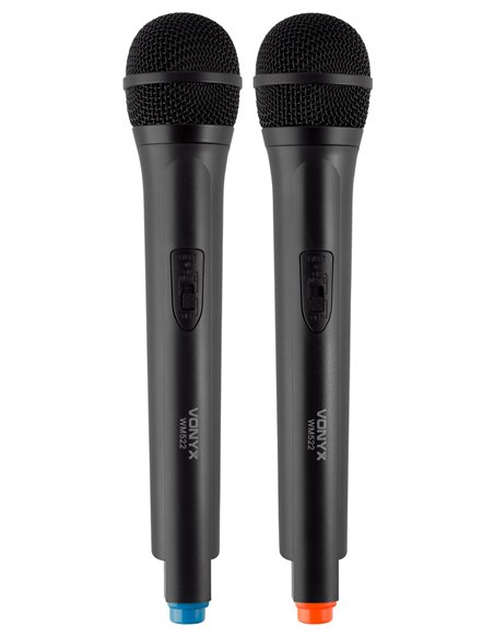 WM522 MICROFONO INALAMBRICO VHF 2 CANALES CON 2 MICROS DE MANO