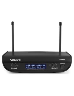 WM82 MICROFONO INALAMBRICO DIGITAL UHF 2 CANALES CON 2 MICROS DE MANO 2