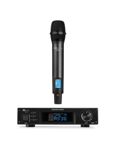 PD210 MICRÓFONO INALÁMBRICO DE MANO UHF 160-CANALES, SISTEMA TRUE DIVERSITY