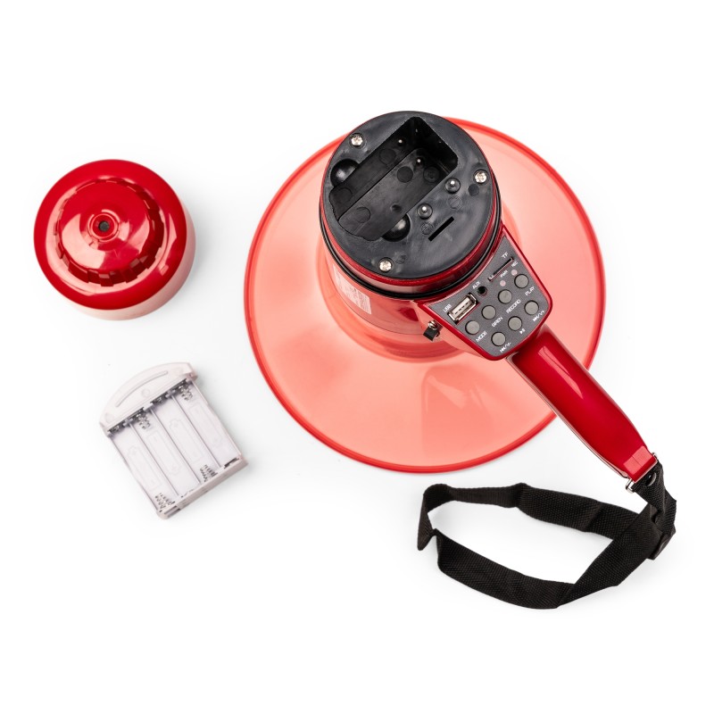 MEG050 MEGÁFONO 50W CON LUZ LED