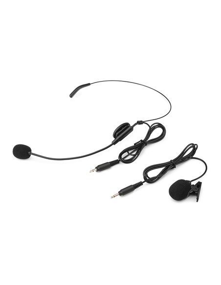 WM552B MICRÓFONO DE PETACA INALÁMBRICO UHF DUAL PLUG-AND-PLAY