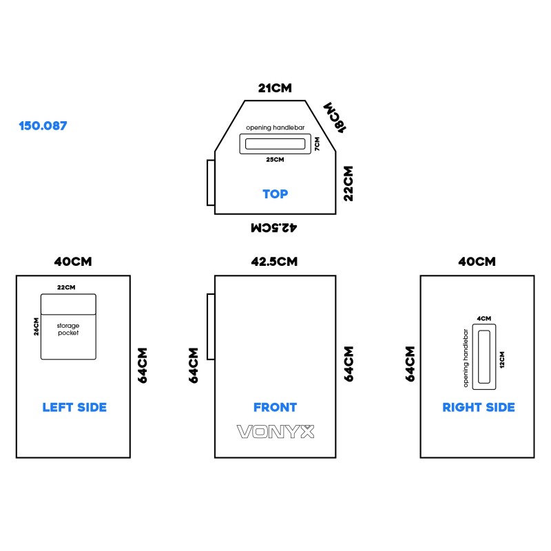SC15 COBERTOR PARA BAFLE GENERAL 15"
