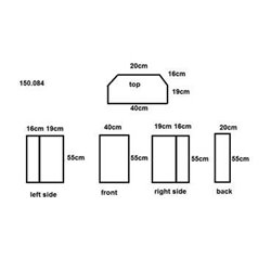SC12 COBERTOR PARA BAFLE GENERAL 12" 2