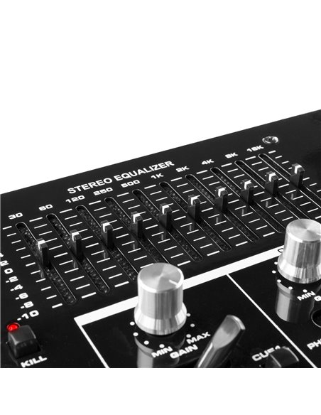 STM-3007 MEZCLADOR 6 CANALES SD/USB/MP3/LED/BT 19"