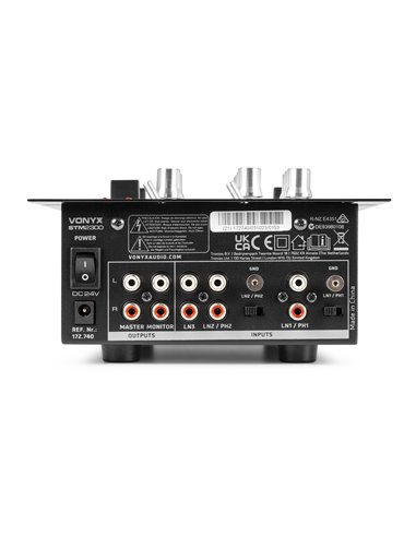 STM-2300 MEZCLADOR DE 2 CANALES USB/MP3