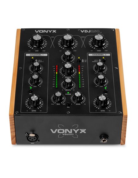 VDJ250 MEZCLADOR ROTATIVO DE DJ DE 2 CANALES