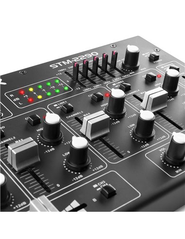 STM2290 MEZCLADOR DE 6 CANALES CON EFECTOS USB/MP3/BT
