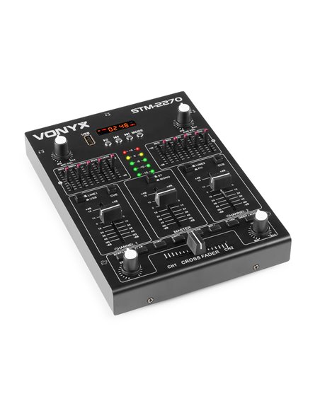 STM2270 MEZCLADOR DE 4 CANALES CON EFECTOS USB/MP3/BT
