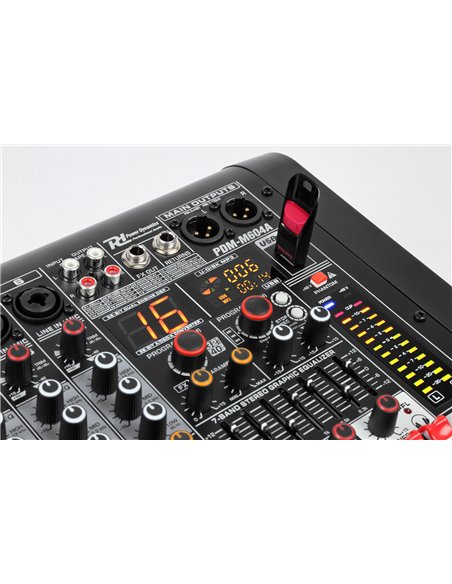 PDM-M604A MEZCLADOR DIRECTO AMPLIFICADO 6 CANALES