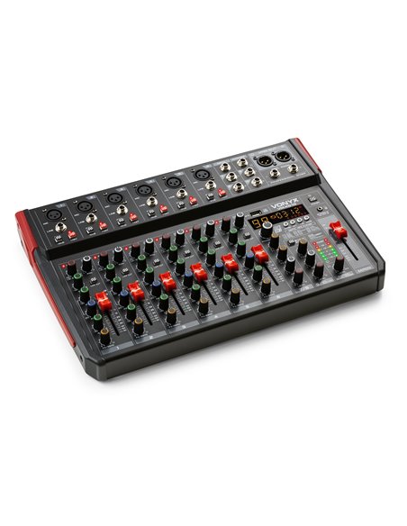 VM-KG10 MEZCLADOR PARA MÚSICA 10 CANALES BT/DSP/USB GRABACIÓN