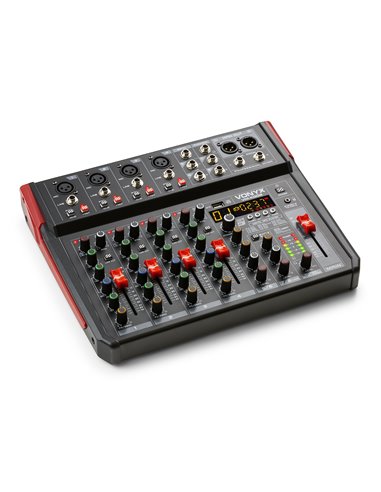VM-KG08 MEZCLADOR PARA MÚSICA 8 CANALES BT/DSP/USB GRABACIÓN
