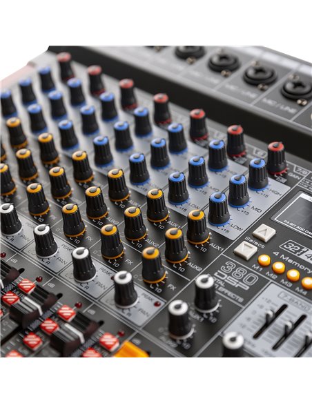 PDM-T804 MEZCLADOR DE DIRECTO 8 CANALES DSP/MP3
