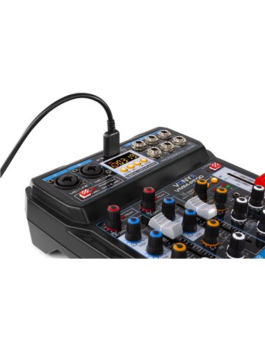 VMM-P500 MEZCLADOR DIRECTO 4CANALES CON DSP, USB Y REPRODUCTOR MP3/BT