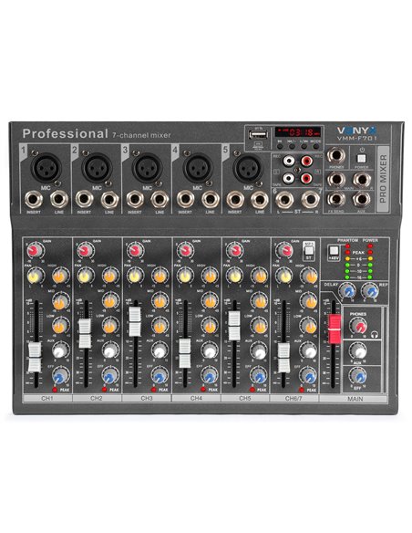 VMM-F701 MEZCLADOR DIRECTO 7 CANALES